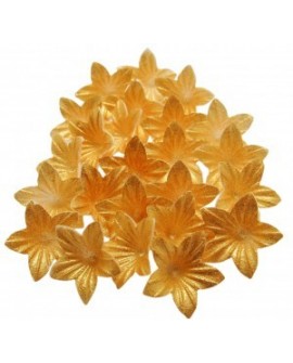 GOLD FLOWERS MINI 50 Stück Waffeln