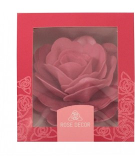 KWIAT Z OPŁATKA RÓŻA FUKSJA 12 cm 