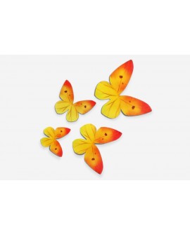 Gelbe Waffelschmetterlinge 10 Stk. Gelbe Waffelschmetterlinge 10 Stk.