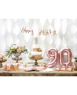 Folienballon 35 cm Rosa gold Ziffer 9
