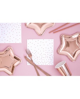 PINK GOLD DOTS szalvéták 20 db.