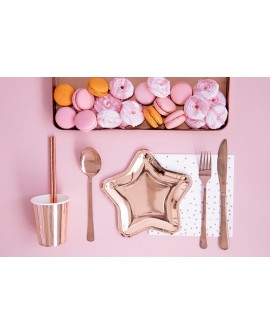 Napkins DOTS PINK GOLD 20 pcs.