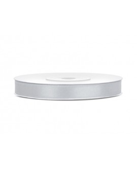 Satinband 12 mm silbern 32 Meter