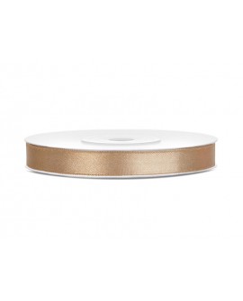 Satinband 6mm hellgold 25m