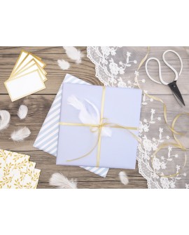 Wstążka satynowa 5 metrów MIGDAŁOWA 12 mm