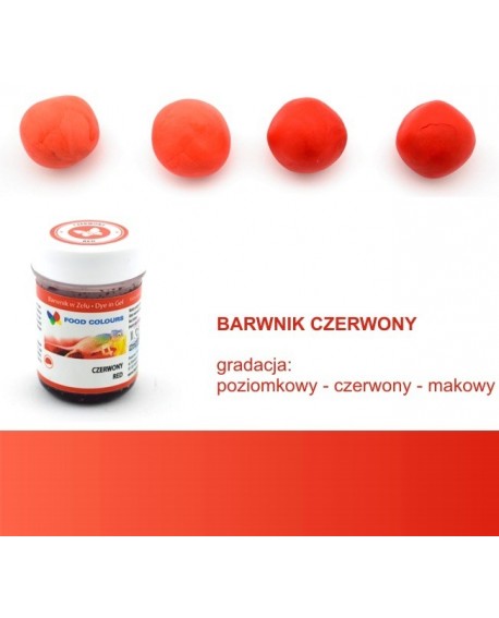 Харчовий барвник гелевий Food Colours CZERWONY