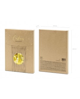 Party curtain GOLD 90 x 250 cm Gold