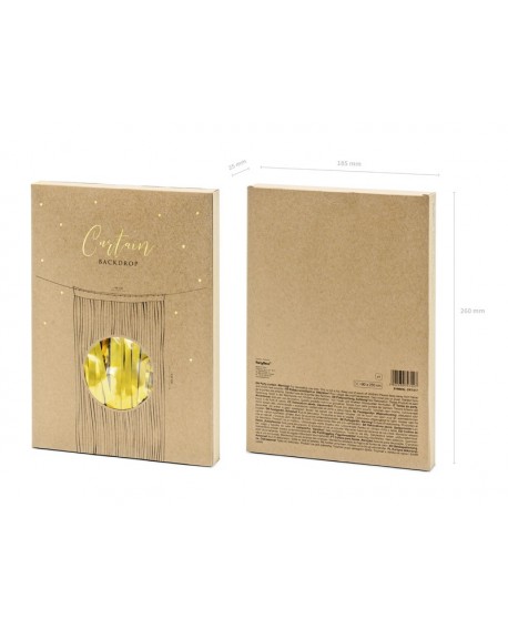 Kurtyna imprezowa, złoto, 90 x 250 cm