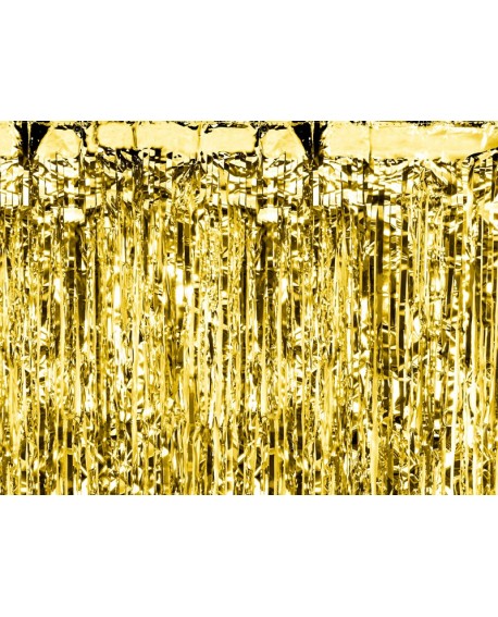 Párty závěs ZLATÝ 90 x 250 cm Zlatý