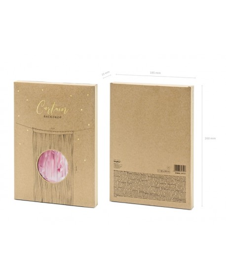 Party curtain ROSE GOLD 90 x 250 cm