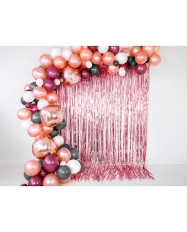 Rosa GOLD Partyvorhang 90 x 250 cm