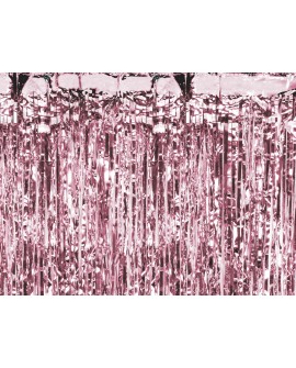Rosa GOLD Partyvorhang 90 x 250 cm