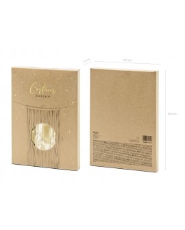 Wstążka satynowa 5 metrów MIGDAŁOWA 12 mm