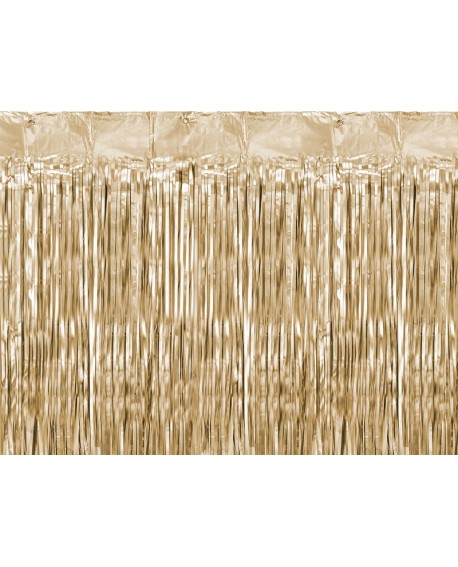 Partyvorhang HELL GOLD 90 x 250 cm