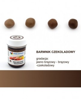 Potravinárske farbivo gélové Food Colours BRĄZ CZEKOLADOWY