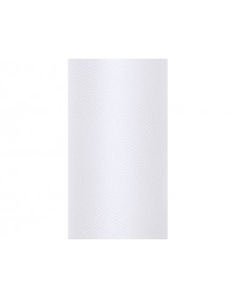 Biały tiul 15 cm x 9 m