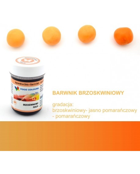 Élelmiszerszínezék gél Food Colours BRZOSKWINIOWY