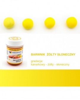 Barwnik w żelu Food Colours ŻÓŁTY SŁONECZNY