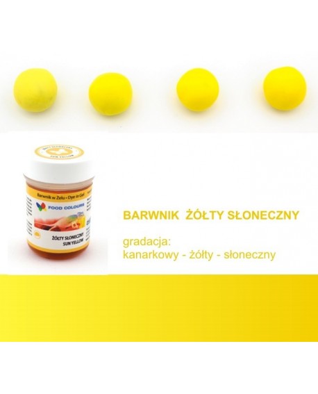 Élelmiszerszínezék gél Food Colours SÁRGA SŁONECZNY