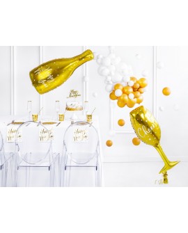 Topper Frohes neues Jahr ZŁOTY Ozdoba na tort