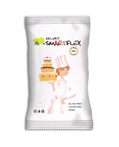 Masa cukrowa Smartflex Velvet CZARNA 0,7 kg WANILIOWA do