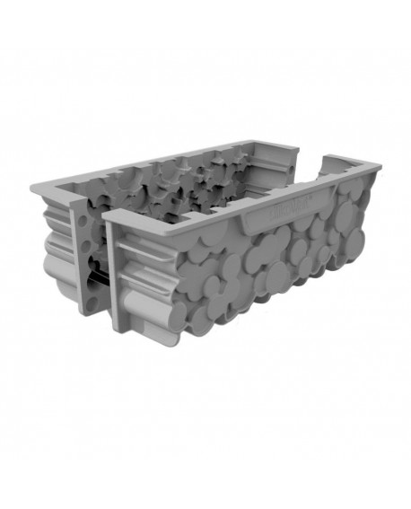 3D-Silikonform Silikomart Foret Holzstamm-Mousse-Kuchen