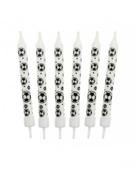 Birthday candles 6 pcs football