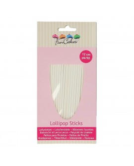 Patyczki do lizaków 12 cm - 50 szt papierowe Fun Cakes