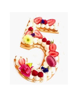 Number Cake szablony cyfry 28 cm kruchy tort warstwowy