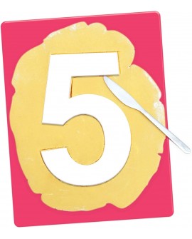 Number Cake szablony cyfry 28 cm kruchy tort warstwowy