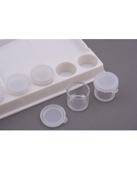 Paleta z 12 pojemniczkami do barwników, farbek