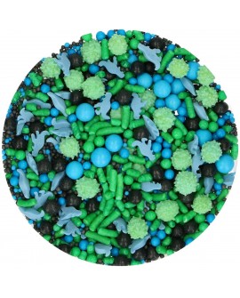 Posypka cukrowa FunCakes, Dinozaur Mix, 65 g