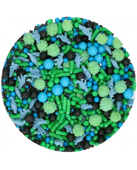 Posypka cukrowa FunCakes, Dinozaur Mix, 65 g