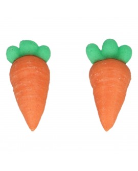 Dekoracje cukrowe 12 szt. MARCHEWKI