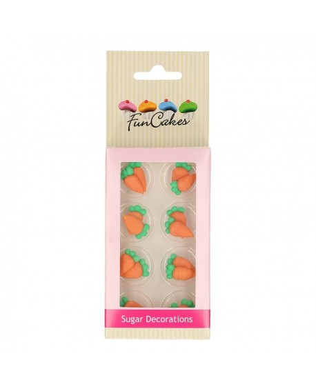 Сахарные украшения, 16 шт. Морковь