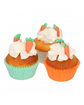 Dekoracje cukrowe 12 szt. MARCHEWKI