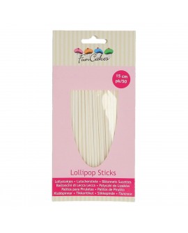Lollipop Sticks 15 cm - 50 Papier Fun Cakes Lollipop Sticks 15 cm - 50 Papier Fun Cakes