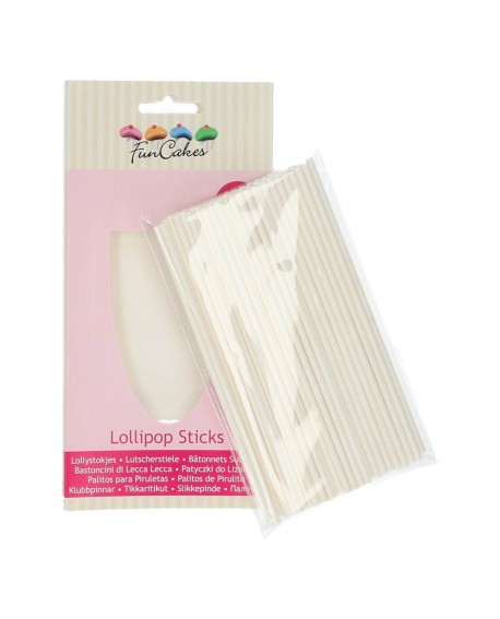 Lollipop Sticks 15 cm - 50 Papier Fun Cakes