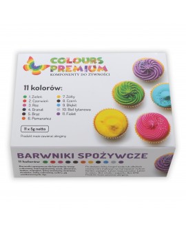 Barwniki w proszku ZESTAW 11 szt. Barwniki w proszku ZESTAW 11 szt.