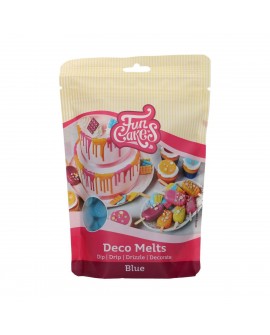 Dropsy czekoladowe FunCakes Deco Melts, niebieskie, 250 g