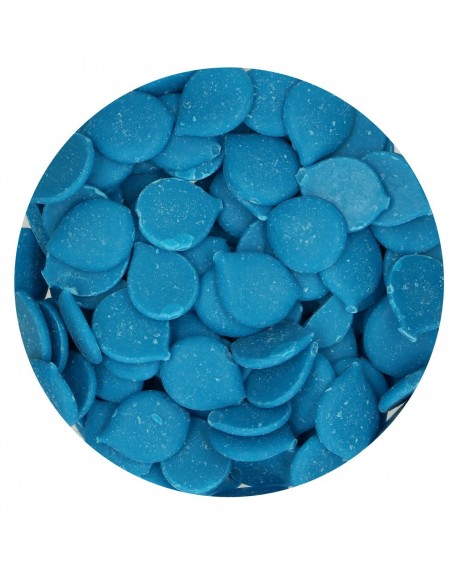Dropsy czekoladowe FunCakes Deco Melts, niebieskie, 250 g