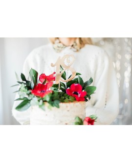 Topper "Happy Birthday" ZŁOTY Ozdoba na tort Topper "Happy Birthday" ZŁOTY Ozdoba na tort