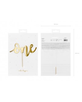 Topper ONE Gold Torte Ornament Geburtstag Party Topper ONE Gold Torte Ornament Geburtstag Party