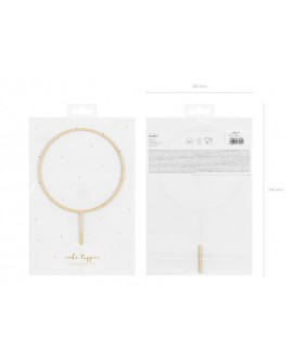 Topper KOŁO Naturalny Drewniany Ozdoba na tort obręcz