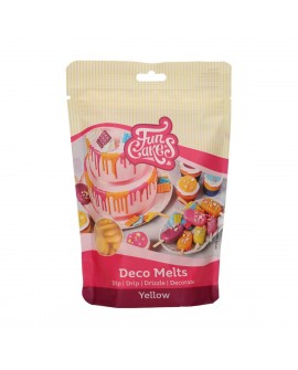 Dropsy czekoladowe FunCakes Deco Melts, żółte, 250 g