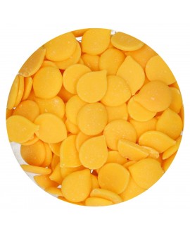 Dropsy czekoladowe FunCakes Deco Melts, żółte, 250 g