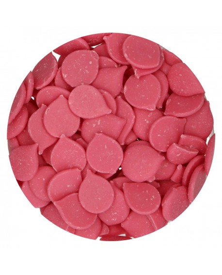 Dropsy czekoladowe FunCakes Deco Melts, różowe, 250 g