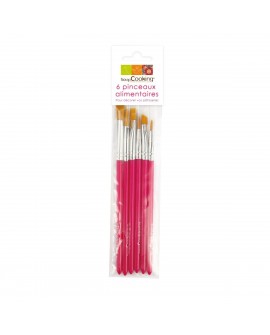 Schrottdekorationspinsel, 6-teiliges Set. Bürsten