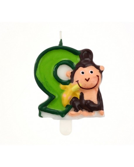 Zoo number candle 9