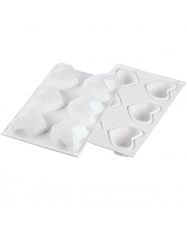 Forma silikonowa 3D AMORINI ORIGAMI 74 mm Silikomart 6 gniazd monoporcje